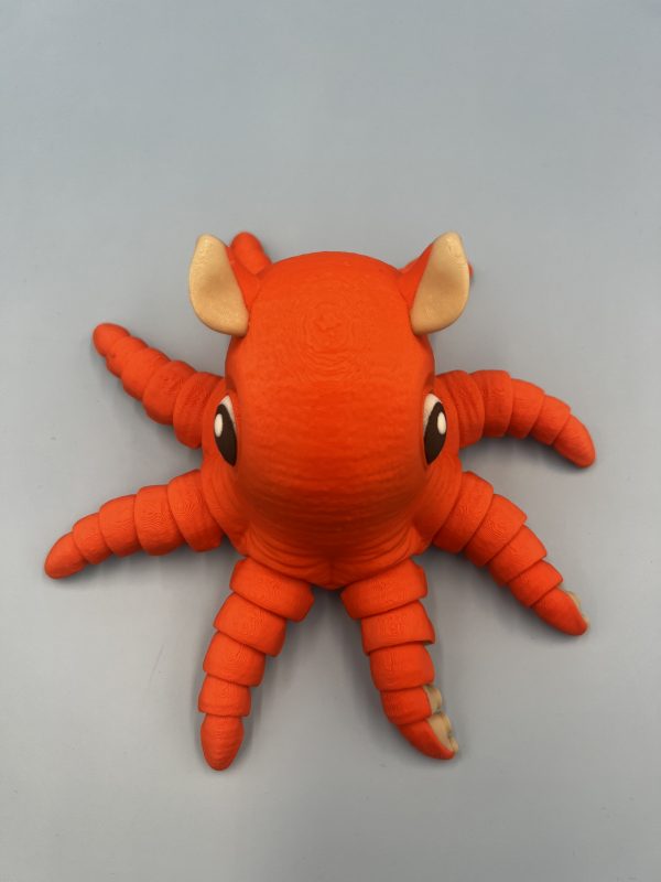 Flapjack Octopus 3D printed articulated fidget toy