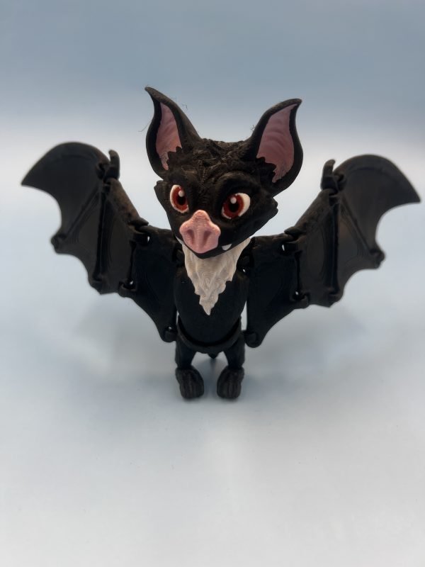 Bat 3d printed articulated fidget toy