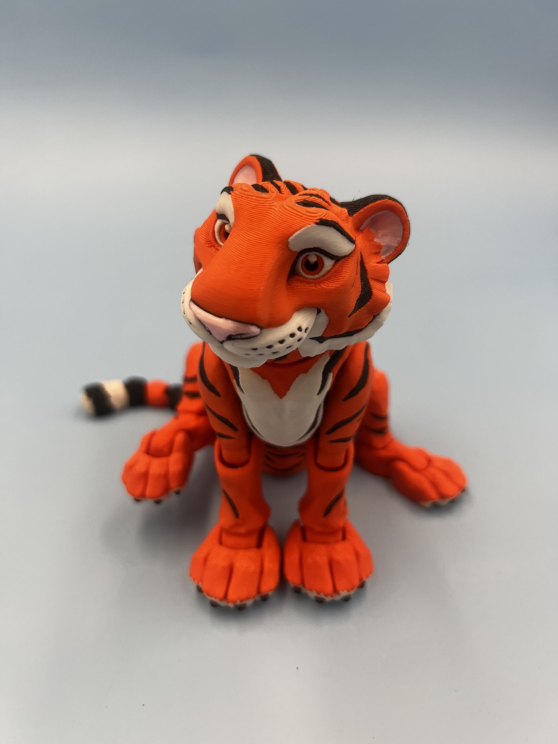 Tiger 3d printed articulated fidget toy