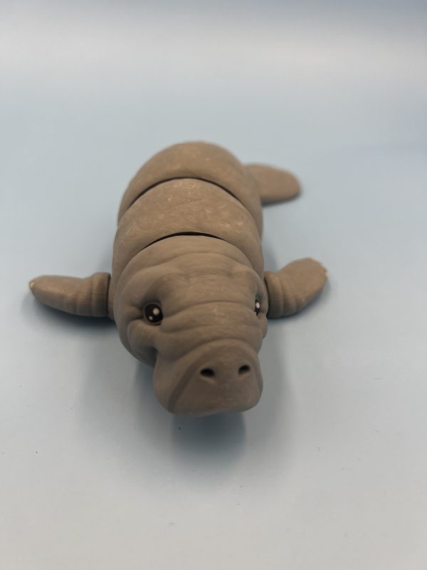 Manatee 3d printed articulated fidget toy