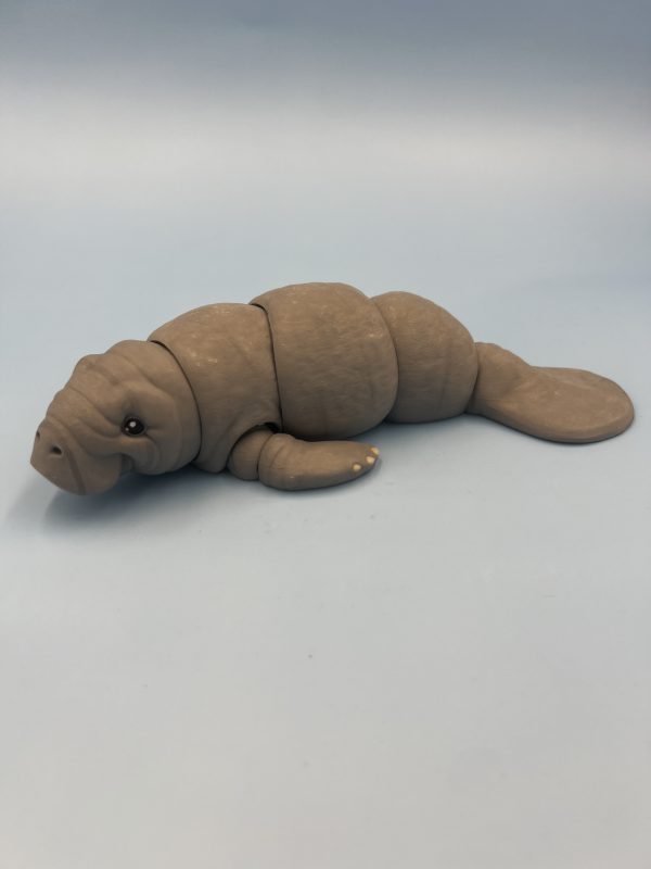 Manatee 3d printed articulated fidget toy