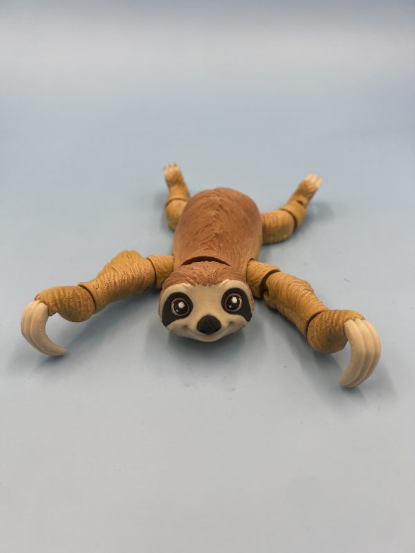 Sloth 3d printed articulated fidget toy