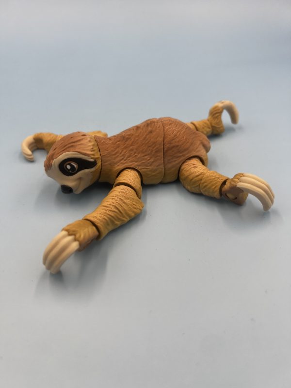 Sloth 3d printed articulated fidget toy side view