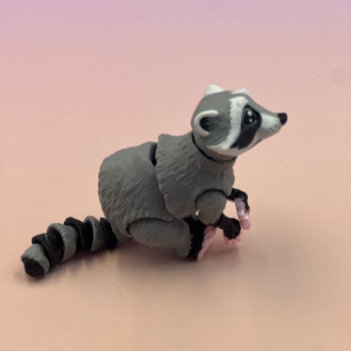 Raccoon medium size articulated flexi pet