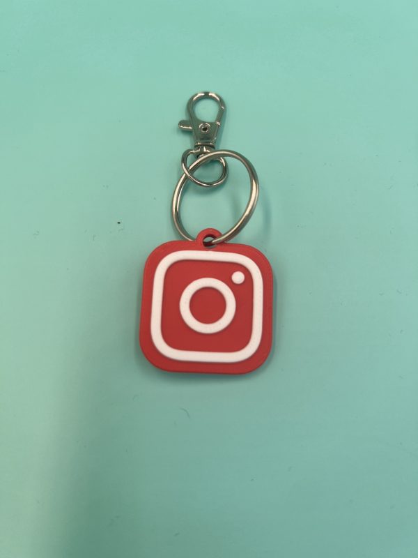 Instagram 3d printed NFC Business Card red option