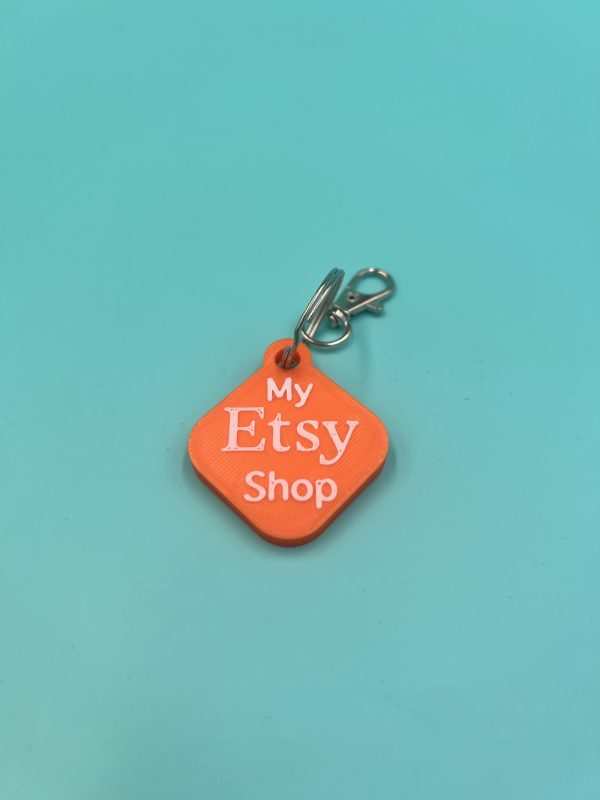 Etsy Shop NFC Business Card 3d printed