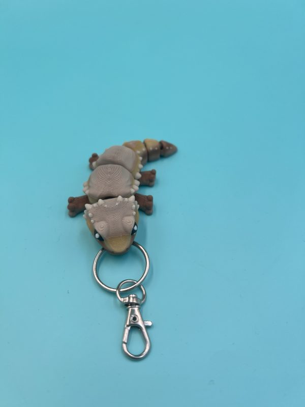 Lizard 3d printed fidget keyring